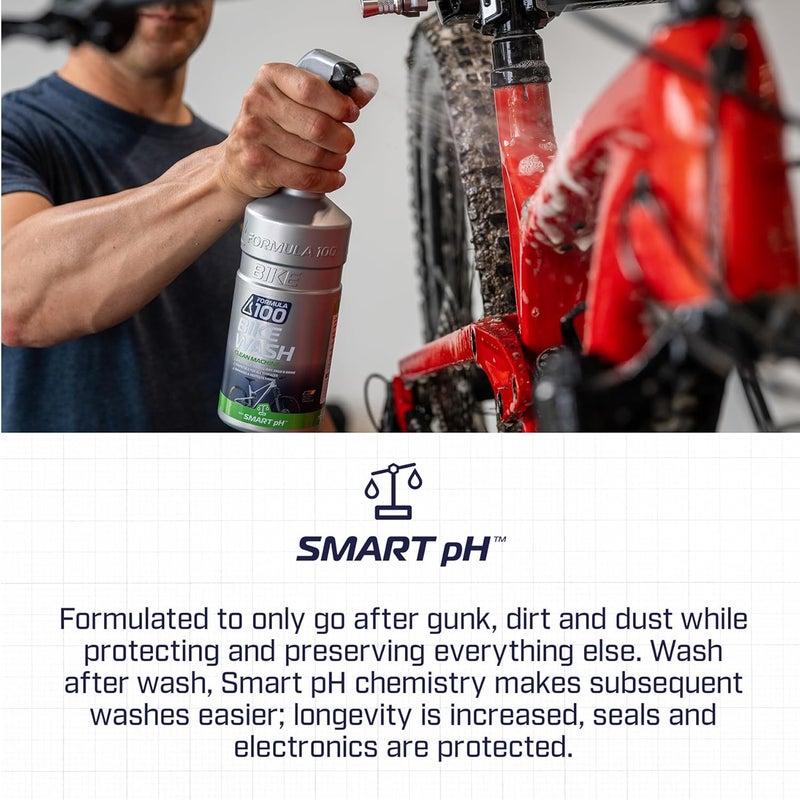 Formula 100 Clean Machine Bike Wash – For Cleaning Bicycles & Electric Bikes – No-Run Gel Formula Works on All Surfaces, Lifts Away Dirt & Grime - Image 2